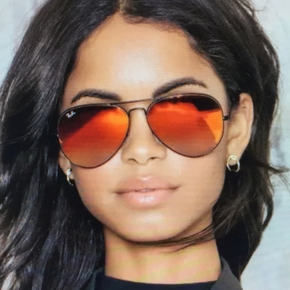 Ray-Ban Women's Aviator Sunglasses - Orange